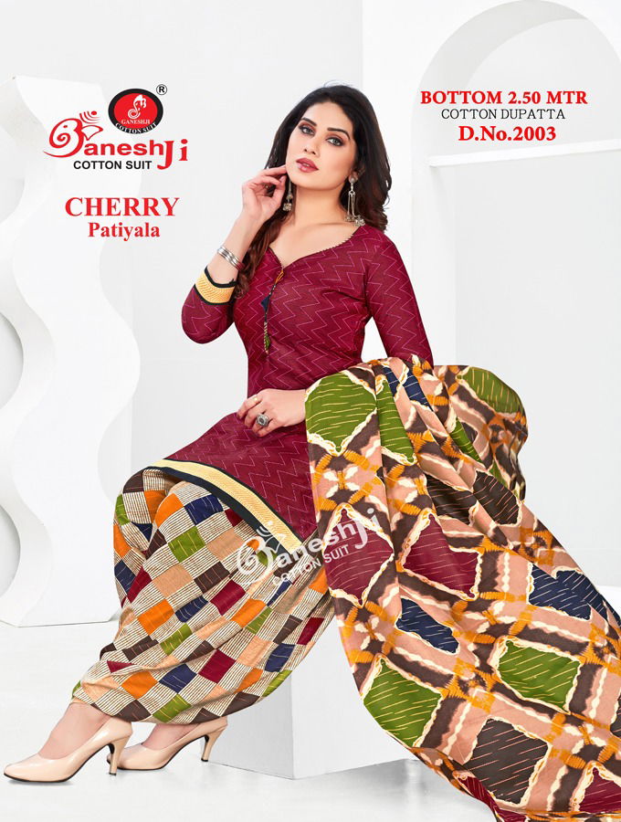 Ganeshji Cherry 2 Heavy Casual Wear Wholesale Dress Material Collection